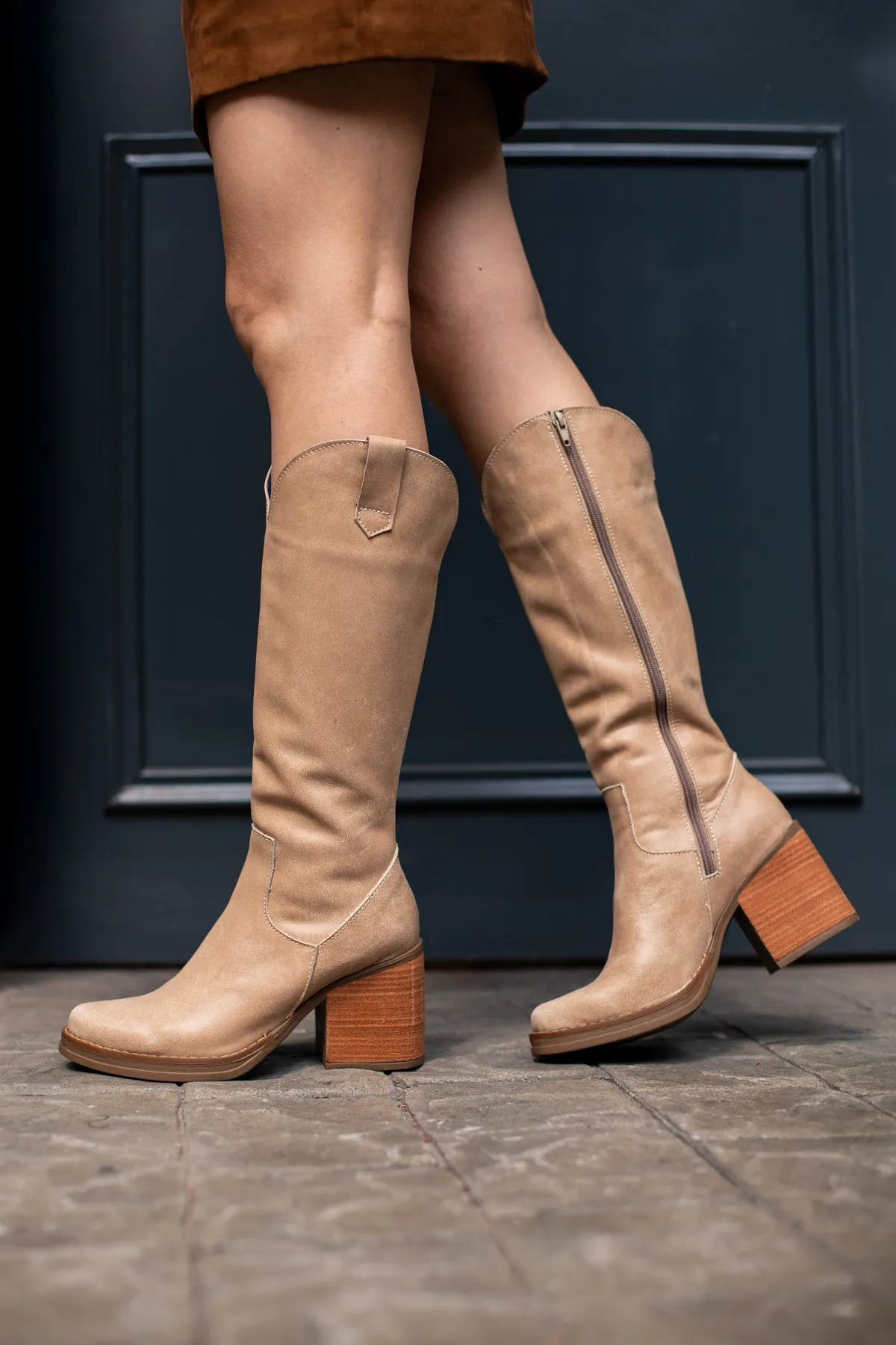 Bota Beige Coñac 4